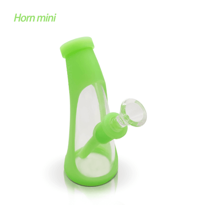 Waxmaid 5.67″ Mini Horn Silicone Glass Bubbler - Headshop.com