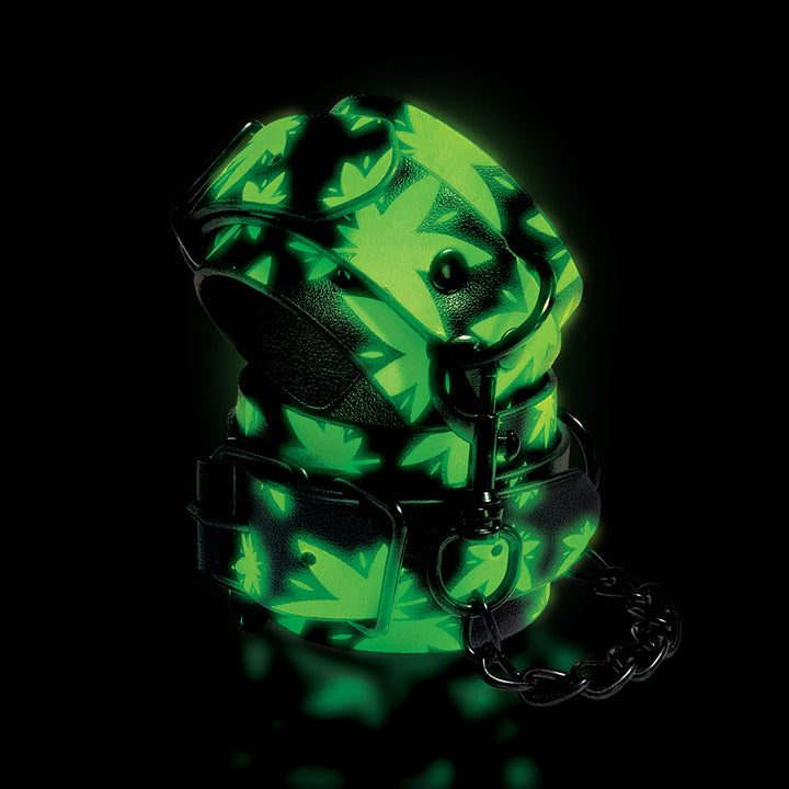 Stoner Vibes Chronic Collection Glow in the Dark Ankle Cuffs - Headshop.com
