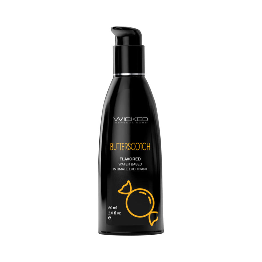 Wicked Aqua Butterscotch Water-Based Lubricant 4 oz. - Headshop.com