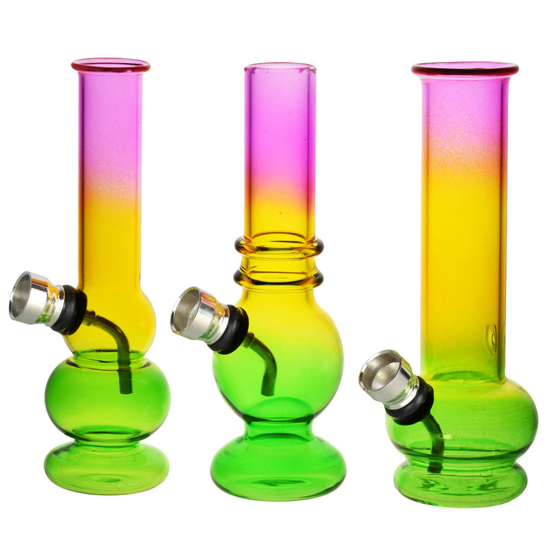 Sunset Ombre Glass Mini Water Pipe - 5.75"/Grommet/Styles Vary - Headshop.com
