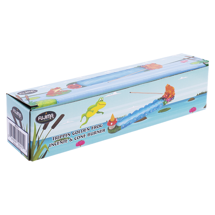 Fujima Trippin' Golden Frog Incense Burner - 11" - Headshop.com