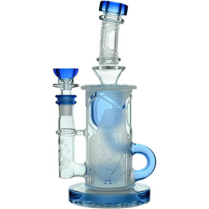Calibear Sandblasted Showerhead Klein Recycler - Headshop.com