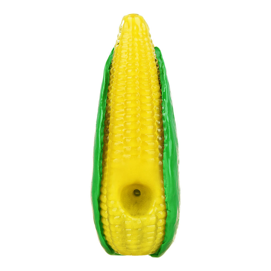Corn On The Cob Glass Hand Pipe - 4.75" - Headshop.com