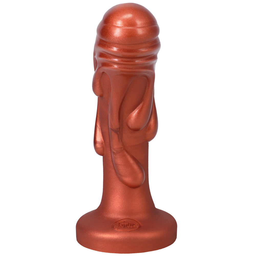 Tantus Magma 7 in. Fantasy Dildo Medium-Firm Copper - Headshop.com