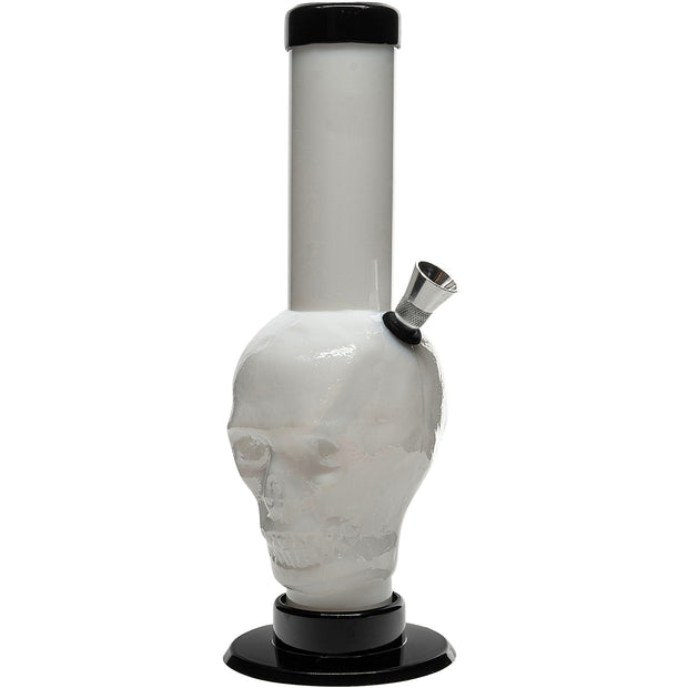 Acrylic Skull Bong9-12" - Multiple Colors