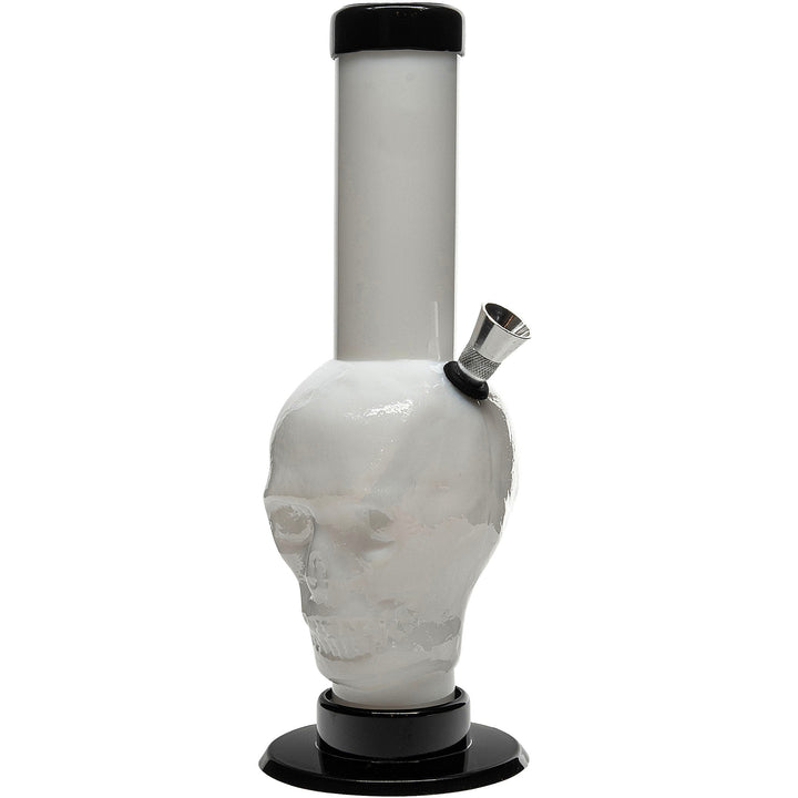 Acrylic Skull Bong9-12" - Multiple Colors