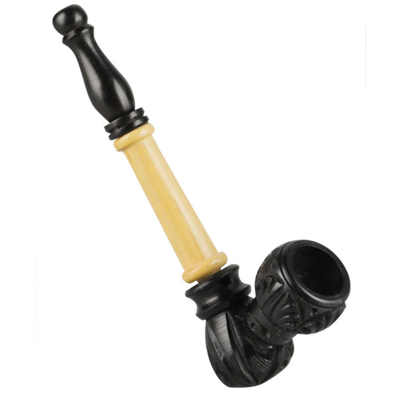 Multi Wood Carved Pipe | 5.5 Inch - Headshop.com
