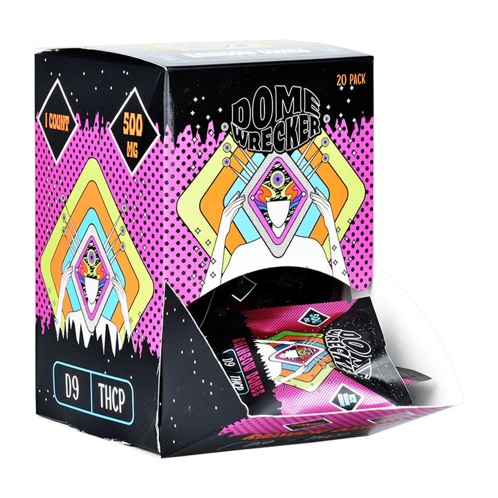 HiXotic Dome Wrecker D9+THCA+THCP Vegan Gummy | 500mg | 20pk - Headshop.com