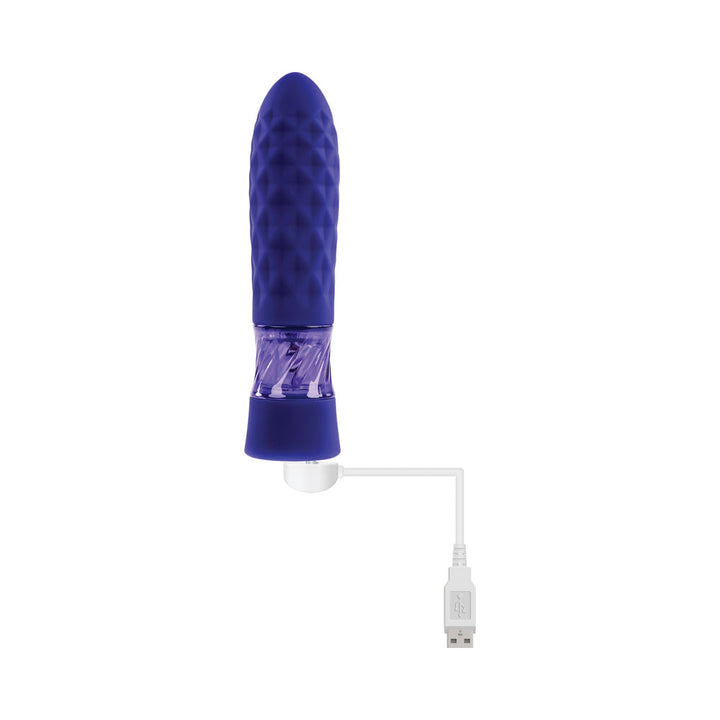 Evolved Raver Light-Up Rechargeable Silicone Bullet Vibrator Purple - Headshop.com