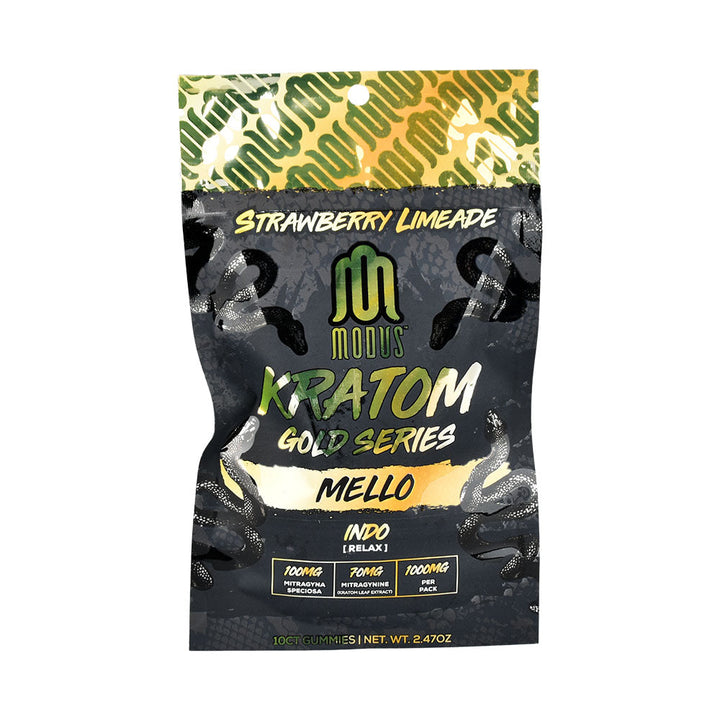 Modus Gold Series Kratom Gummies | 1000mg | 10pk | 5pc Display - Headshop.com