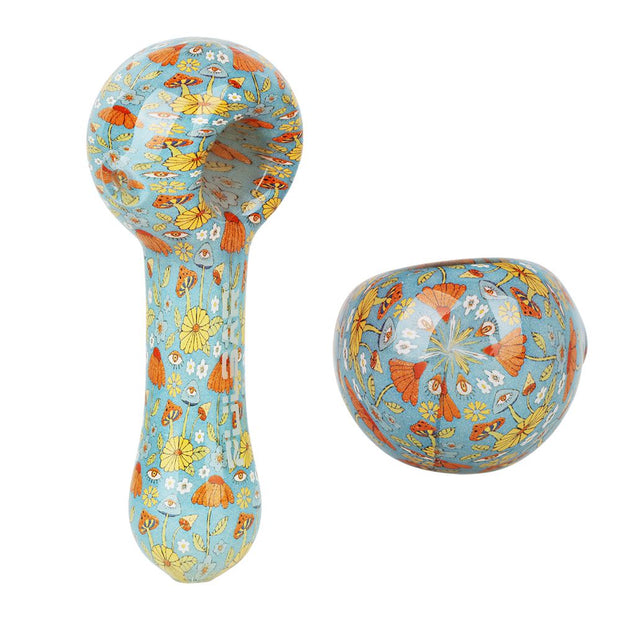 Pulsar Inside Print Glass Spoon Pipe | 5" - Headshop.com