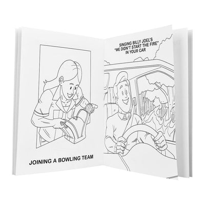 Wood Rocket Adults Doing Adult Shit Adult Coloring Book - 8.5"x11"
