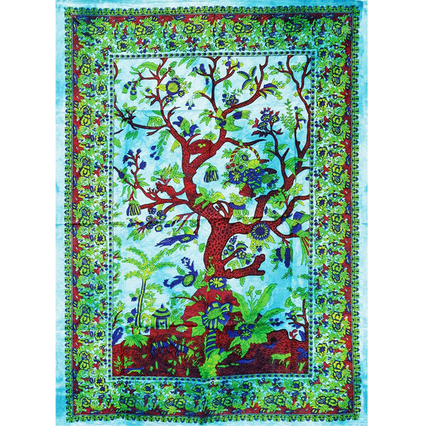 Trippy Sheetz Tree Of Life Tapestry - 55"x85"
