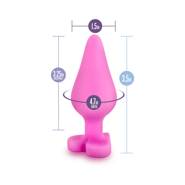 Play with Me Naughty Candy Hearts 'Be Mine' Anal Plug Pink - Headshop.com