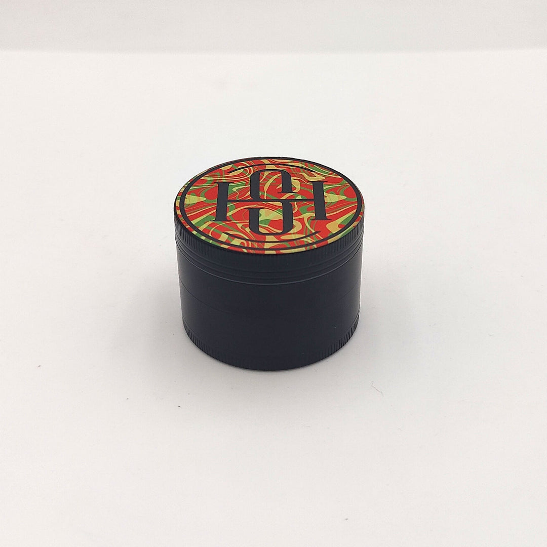 High Society - 4 PC 63mm Ceramic Teflon Coated Grinder - Rasta - Headshop.com