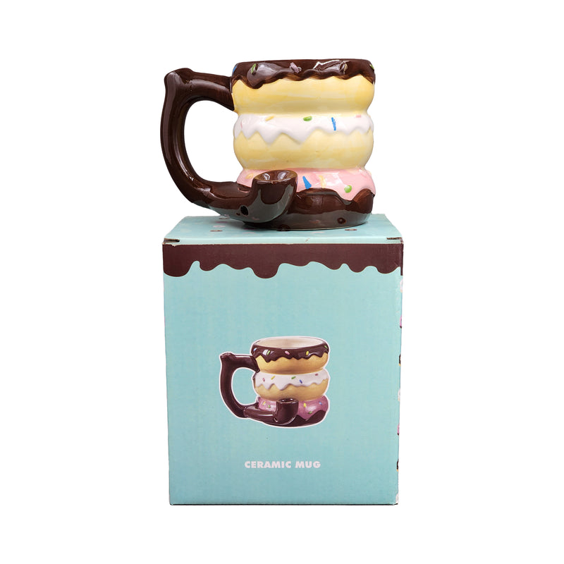 Donut mug - pipe - novelty mug - Headshop.com