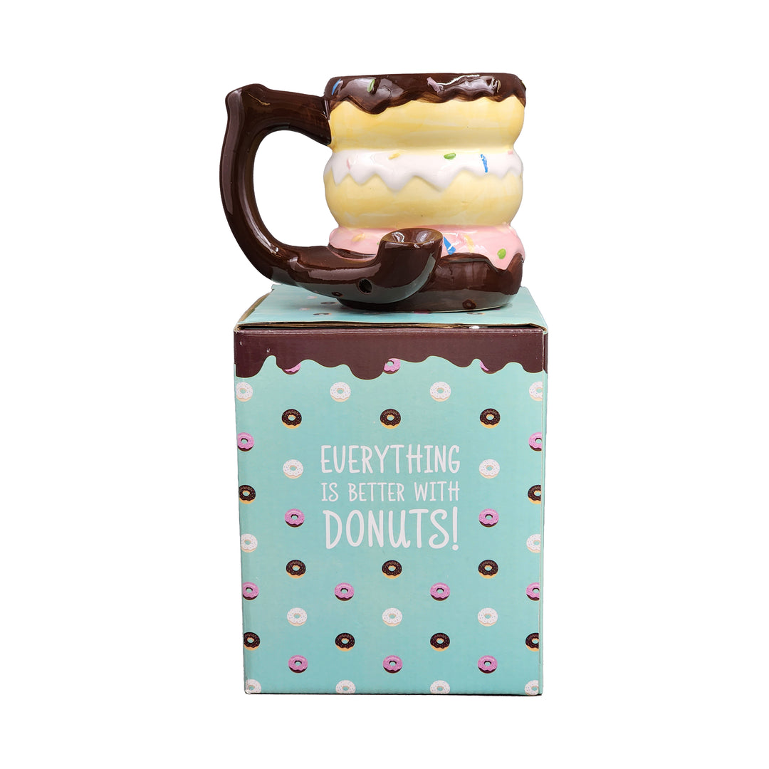 Donut mug - pipe - novelty mug - Headshop.com