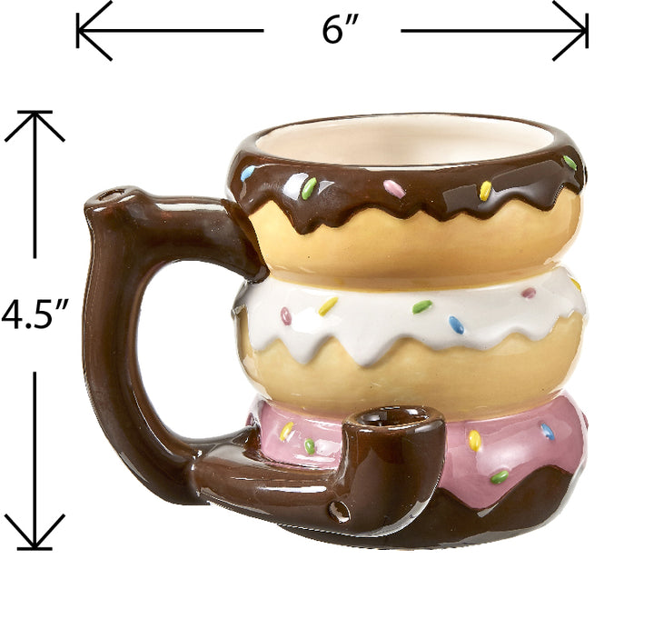 Donut mug - pipe - novelty mug - Headshop.com