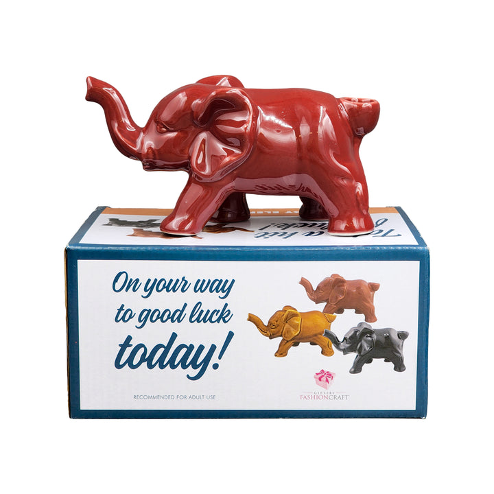 elephant novelty  pipe - red color - Headshop.com