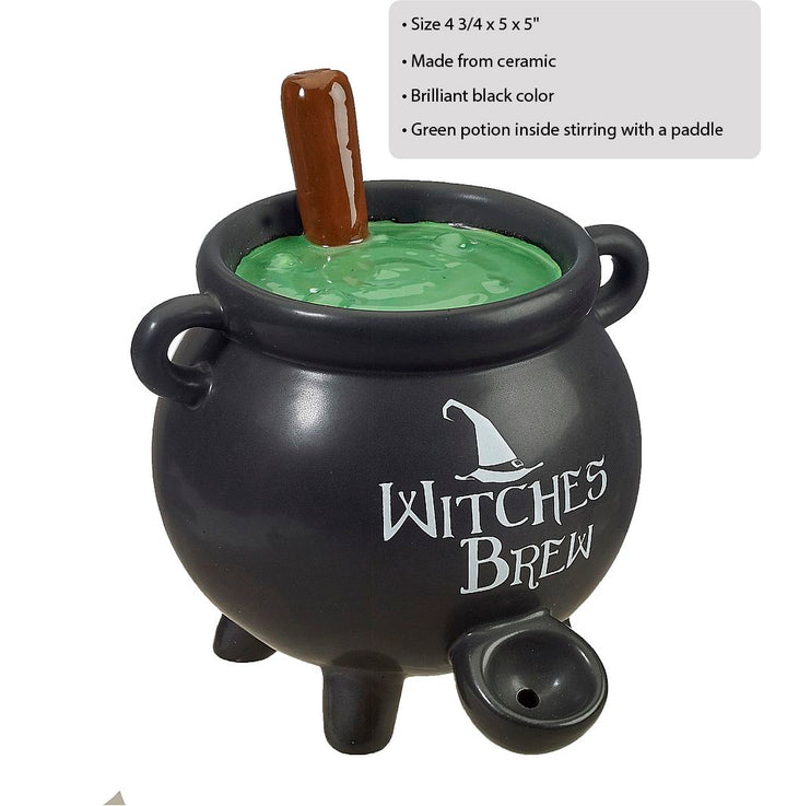 witches brew cauldron pipe - Headshop.com