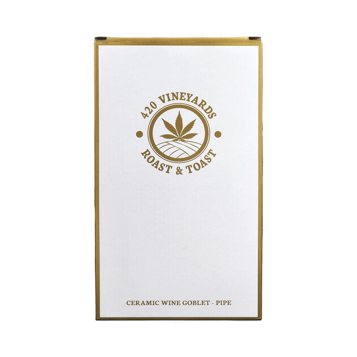 420 Vineyards - Roast & Toast Ceramic Wine Glass pipe - Headshop.com
