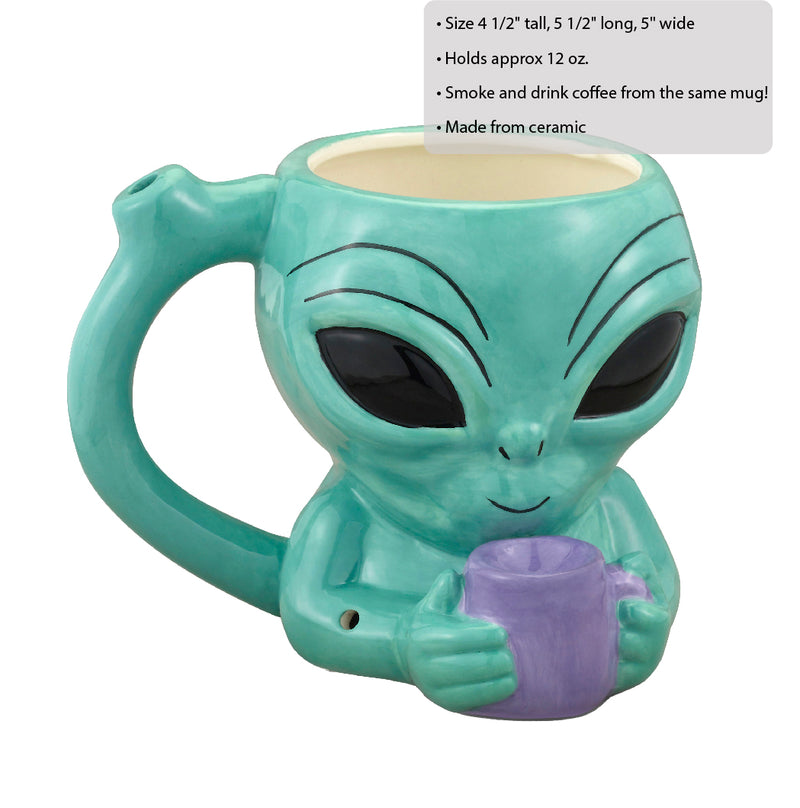 Alien Pipe Mug - Headshop.com