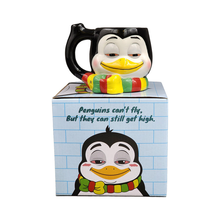 Stoned Penguin Pipe Mug - Headshop.com