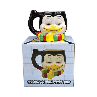 Stoned Penguin Pipe Mug - Headshop.com