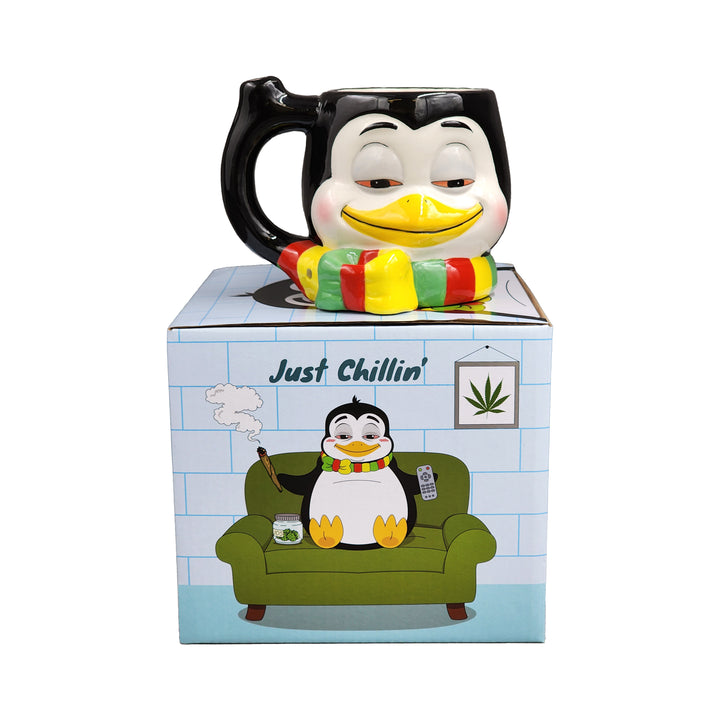 Stoned Penguin Pipe Mug - Headshop.com