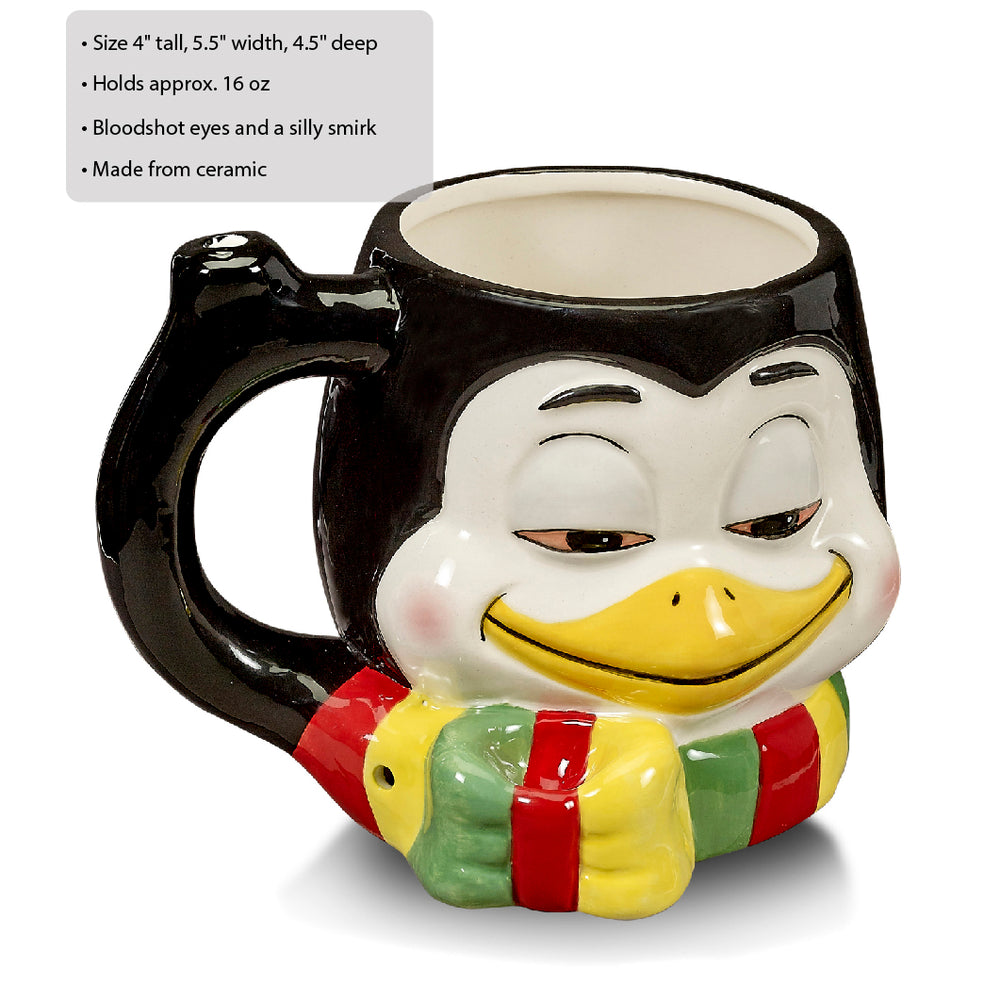 Stoned Penguin Pipe Mug - Headshop.com