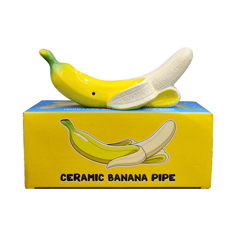 Banana Pipe - Curvy Tropical Fruit Pipe - Headshop.com