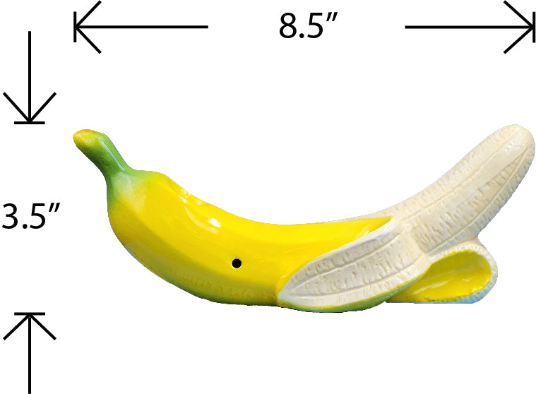 Banana Pipe - Curvy Tropical Fruit Pipe - Headshop.com