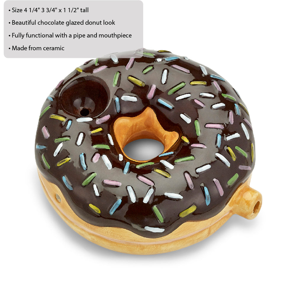 Chocolate Donut Pipe - Headshop.com