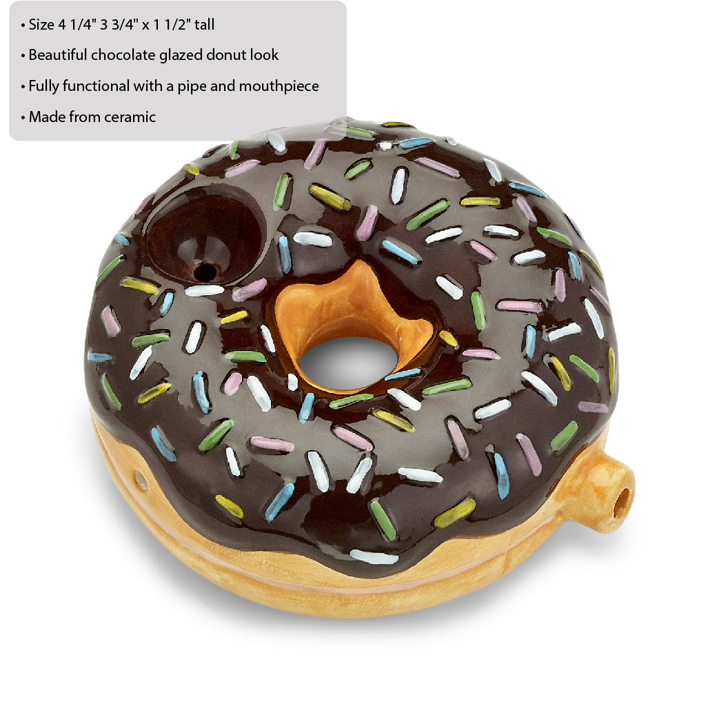 Chocolate Donut Pipe - Headshop.com