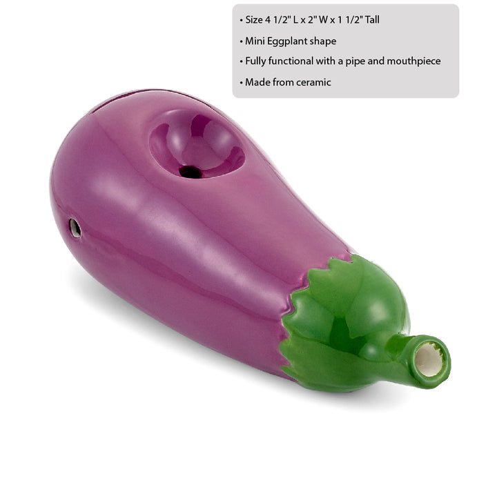 Mini Eggplant Pipe - Headshop.com