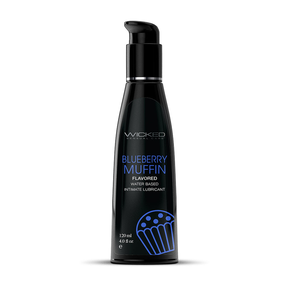 Wicked Aqua Blueberry Muffin Water-Based Lubricant 4 oz. - Headshop.com
