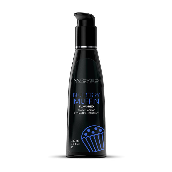 Wicked Aqua Blueberry Muffin Water-Based Lubricant 4 oz. - Headshop.com