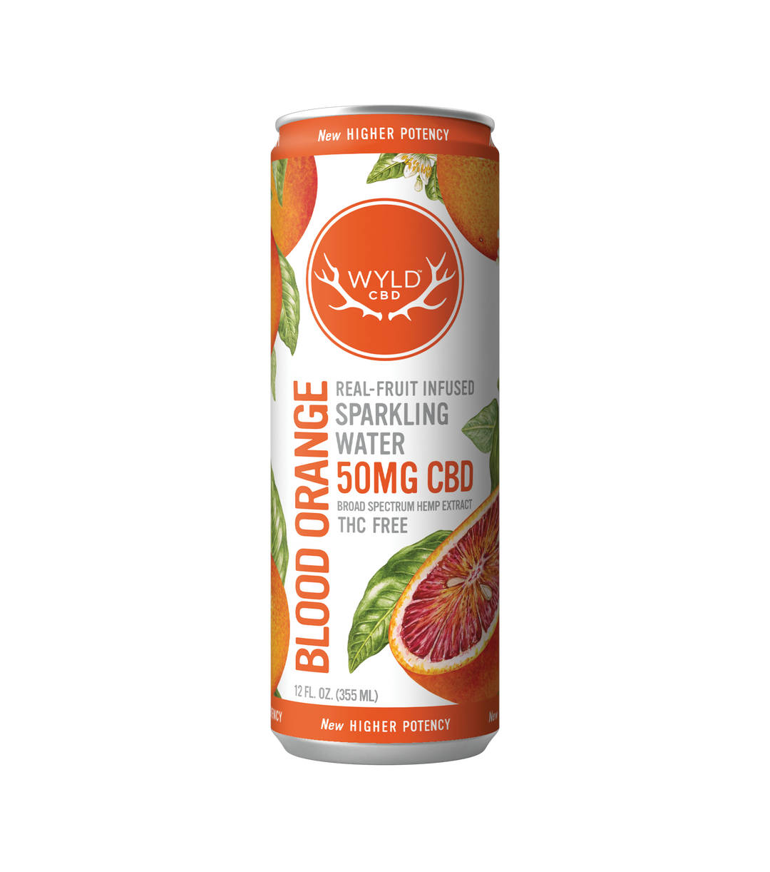 WYLD Real Fruit CBD Infused Sparkling Water 12oz (Multiple Flavors) - Headshop.com