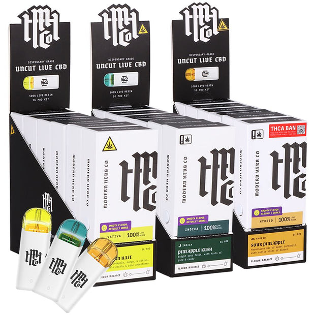 Modern Herb Co Live Uncut CBD Pod Starter Kit | 1g | 6ct Display