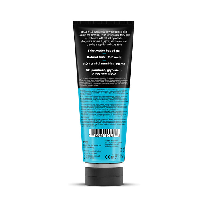 Wicked Jelle Plus Anal Lubricant with Relaxants 8 oz. - Headshop.com