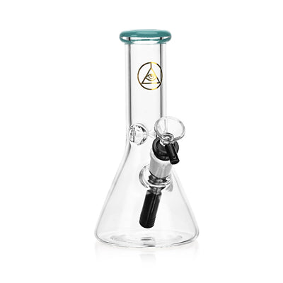 Ritual Smoke - Daily Driver 8" Beaker w/ American Color Accents - Turquoise - Headshop.com