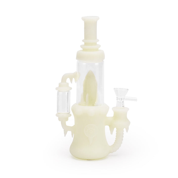 Ritual - 8.5'' Silicone Rocket Recycler - UV Titanium White - Headshop.com