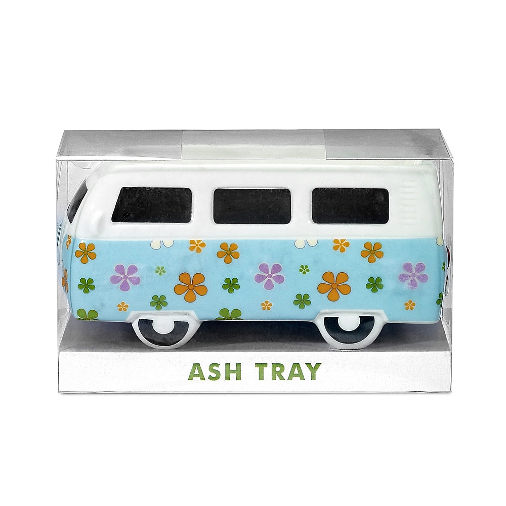 vintage bus ashtray- flower power design - Headshop.com