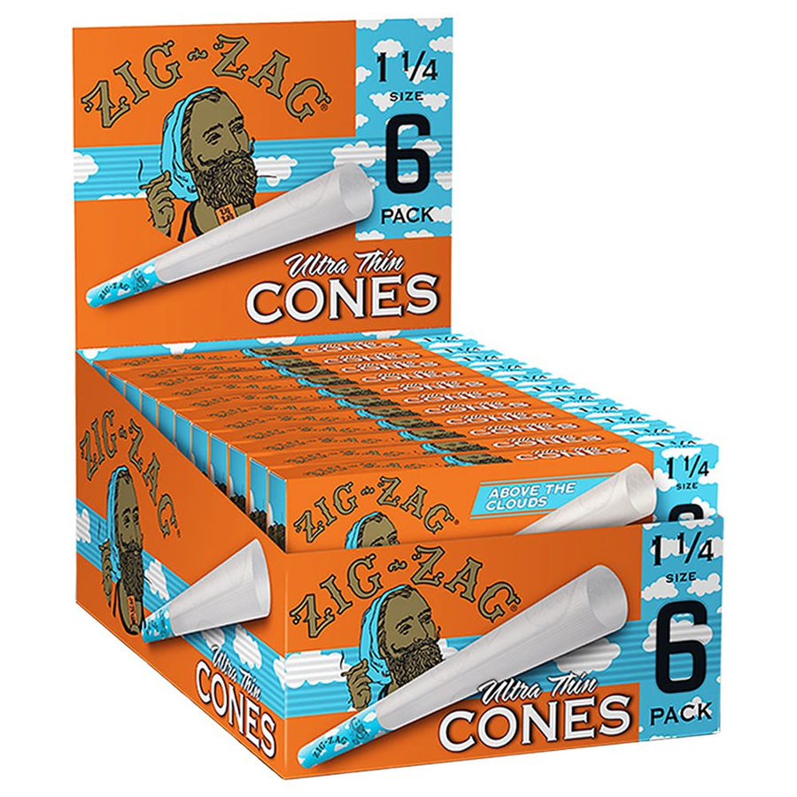 Zig Zag Above The Clouds LE Ultra Thin Pre-Rolled Cones - 6pc - Headshop.com