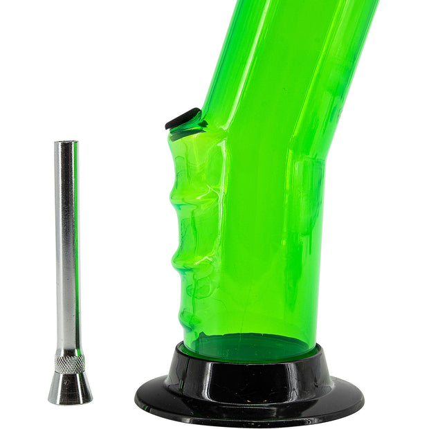 Acrylic Bent Neck Bong 9-12" - Multiple Colors