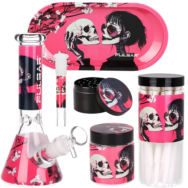 Pulsar Design Series Beaker Water Pipe Smoker's Kit | 7.75"