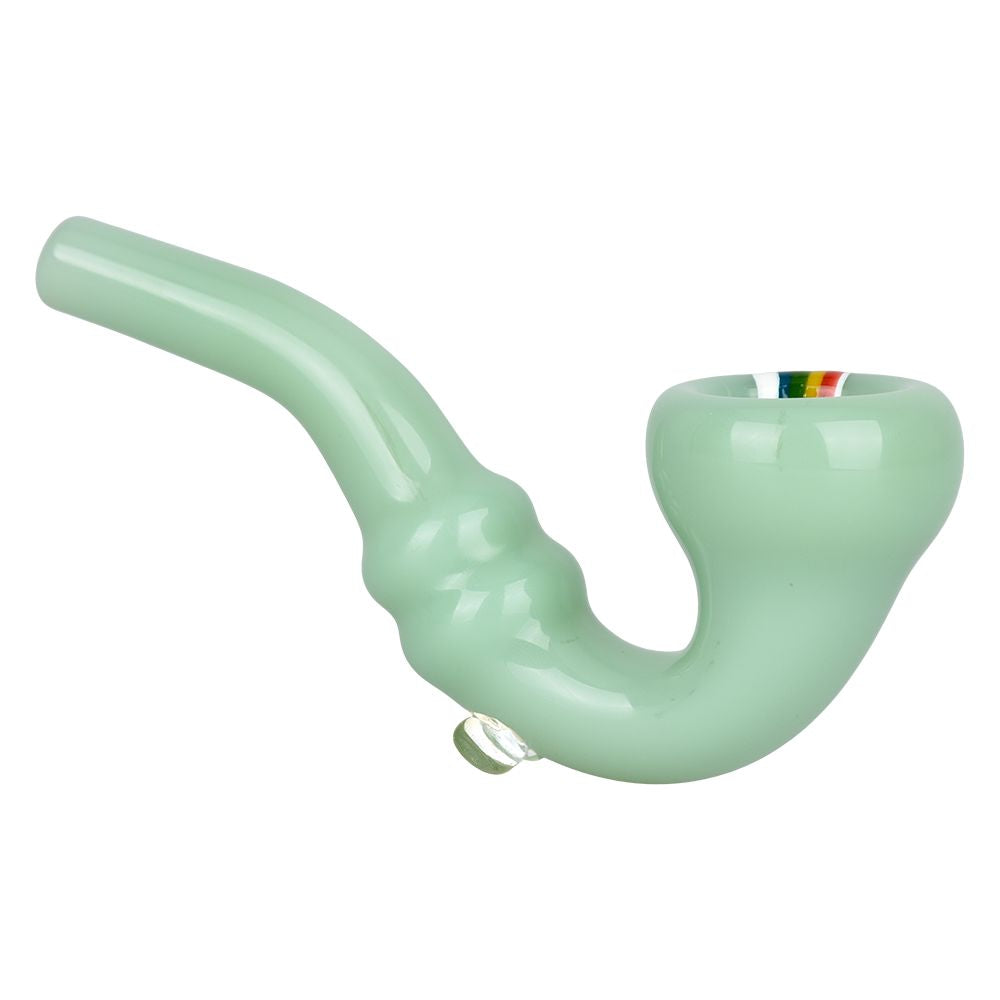 Striped Sherlock Glass Hand Pipe - 5" / 10CT - Headshop.com