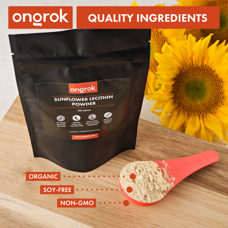 Non-GMO Sunflower Lecithin Powder - Headshop.com