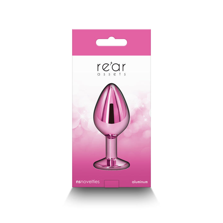 Rear Assets Metal Anal Plug Medium Pink - Headshop.com