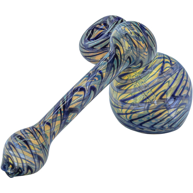 LA Pipes "Colored Sidecar" Fumed Sidecar Bubbler Pipe (Various Colors) - Headshop.com
